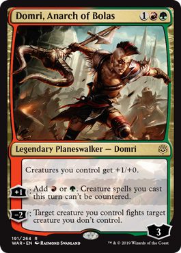 Domri, Anarch of Bolas (War of the Spark) Damaged / Poor