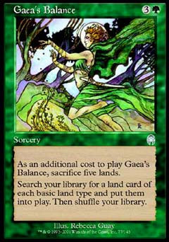 Gaea's Balance (Apocalypse) Light Play