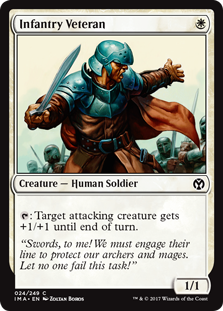 Infantry Veteran (Iconic Masters) Light Play