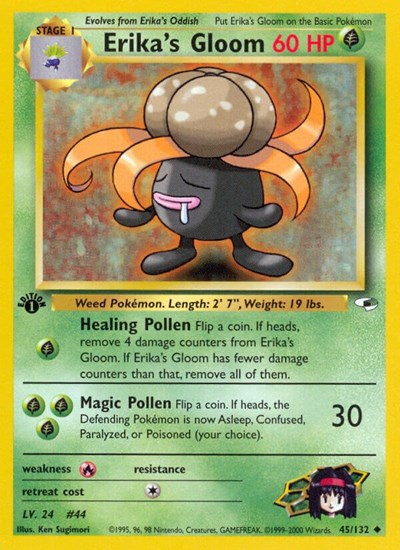 Erika's Gloom (45) (Gym Heroes) Medium Play Unlimited