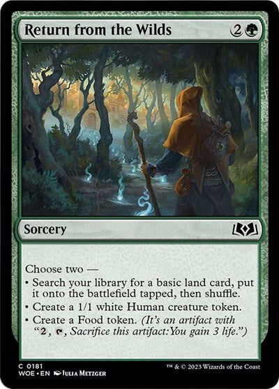 Return from the Wilds (Wilds of Eldraine) Light Play Foil