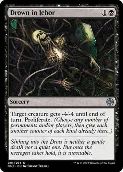 Drown in Ichor (Phyrexia: All Will Be One) Light Play Foil