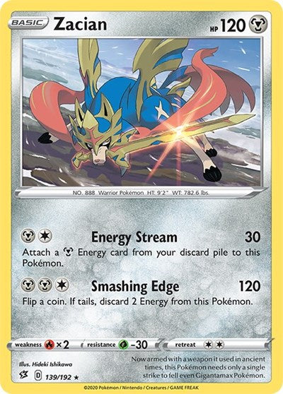 Zacian (SWSH02: Rebel Clash) Light Play