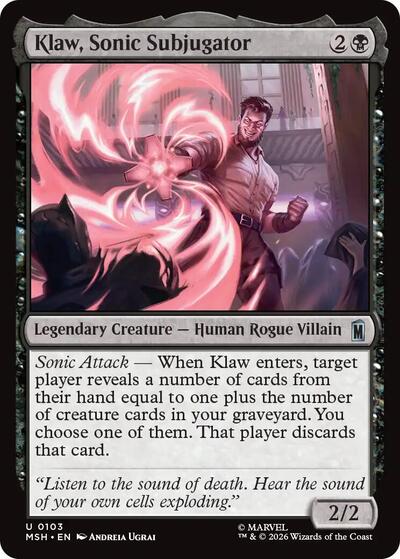 Klaw, Sonic Subjugator (Marvel Super Heroes) Light Play