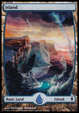 Island (236) (Zendikar) Light Play