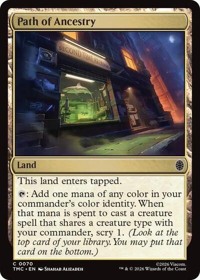 Path of Ancestry (Commander: Teenage Mutant Ninja Turtles) Light Play