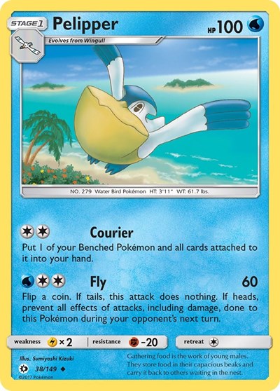 Pelipper (SM Base Set) Heavy Play