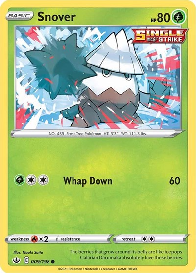 Snover (SWSH06: Chilling Reign) Medium Play Reverse Holofoil