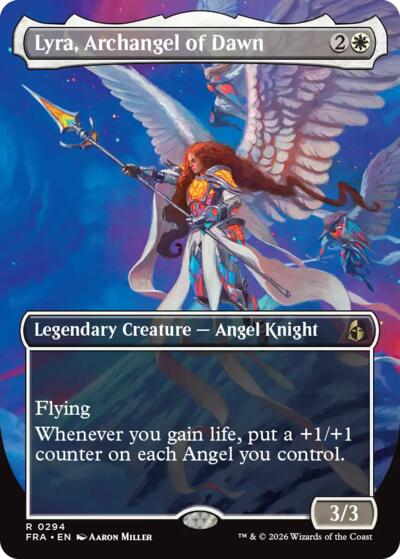 Lyra, Archangel of Dawn (Borderless) (Reality Fracture) Near Mint