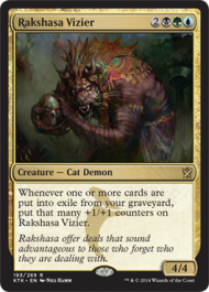 Rakshasa Vizier (Khans of Tarkir) Heavy Play