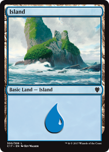Island (300) (Commander 2017) Medium Play
