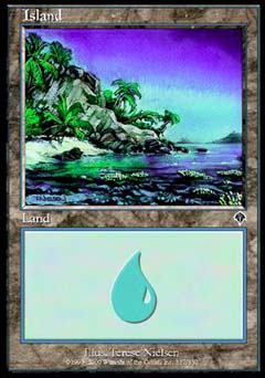 Island (337) (Invasion) Heavy Play