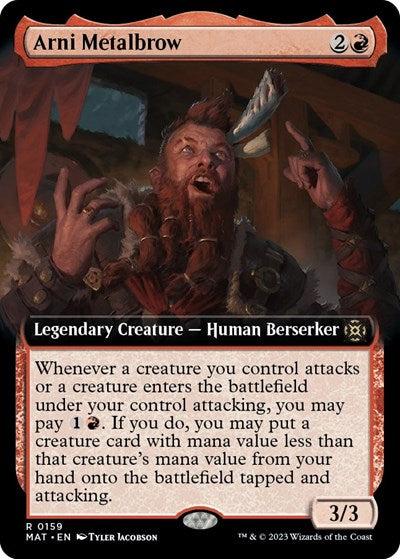 Arni Metalbrow (Extended Art) (March of the Machine: The Aftermath) Light Play