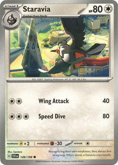 Staravia (Scarlet and Violet: Base Set) Light Play