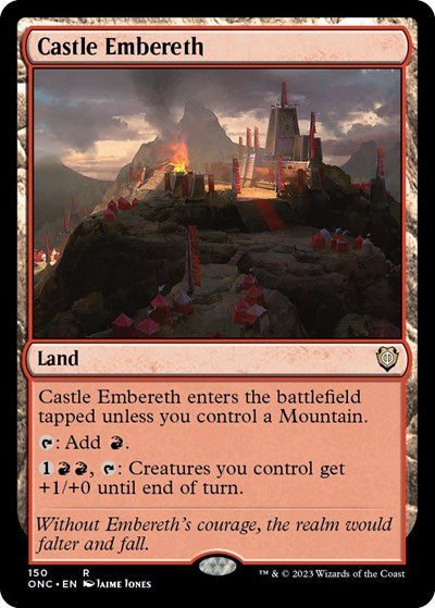 Castle Embereth (Commander: Phyrexia: All Will Be One) Light Play