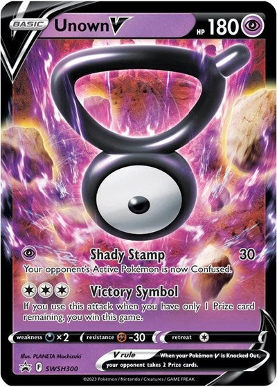 Unown V - SWSH300 (SWSH: Sword & Shield Promo Cards) Near Mint Holofoil