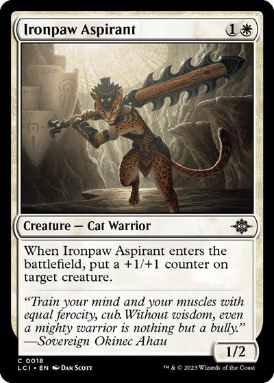 Ironpaw Aspirant (The Lost Caverns of Ixalan) Light Play