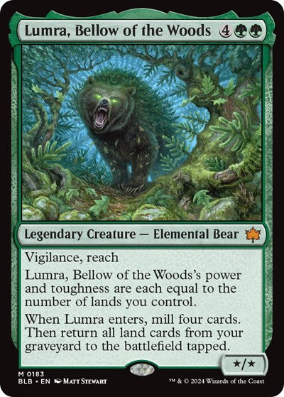 Lumra, Bellow of the Woods (Bloomburrow) Near Mint