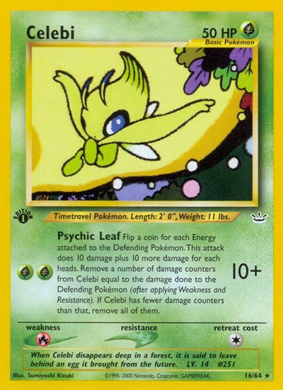 Celebi (16) (Neo Revelation) Light Play 1st Edition