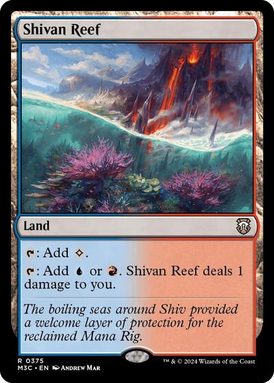 Shivan Reef (Commander: Modern Horizons 3) Light Play