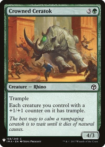Crowned Ceratok (Mystery Booster) Light Play