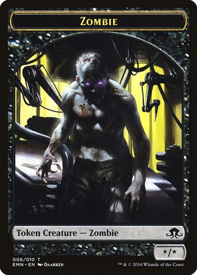 Zombie Token (006) (Eldritch Moon) Light Play