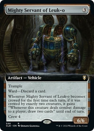 Mighty Servant of Leuk-o (Extended Art) (Commander Legends: Battle for Baldur's Gate) Light Play