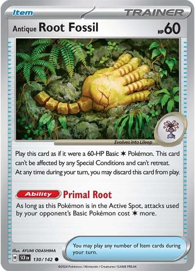 Antique Root Fossil (SV07: Stellar Crown) Light Play
