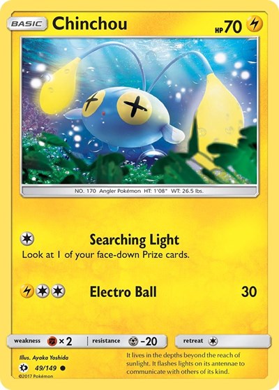 Chinchou (SM Base Set) Light Play