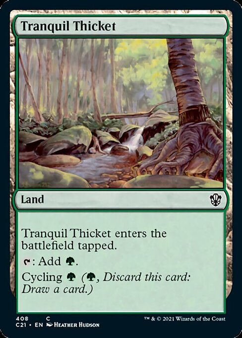 Tranquil Thicket (Commander 2021 Strixhaven) Light Play