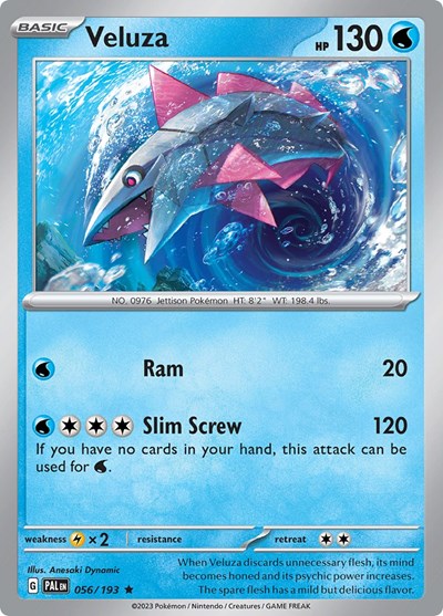 Veluza - 056 (SV02: Paldea Evolved) Light Play Holofoil