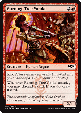 Burning-Tree Vandal (Ravnica Allegiance) Light Play