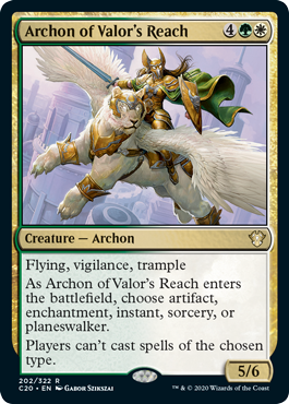 Archon of Valor's Reach (Commander 2020 Ikoria) Light Play