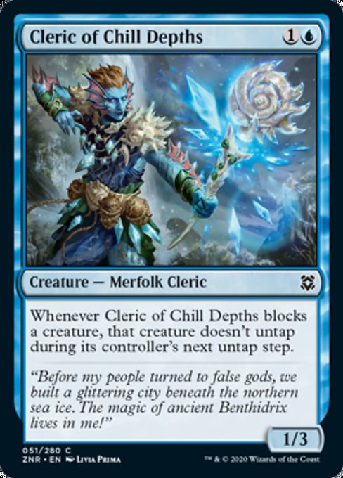 Cleric of Chill Depths (Zendikar Rising) Light Play
