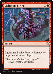 Lightning Strike (Ixalan) Light Play