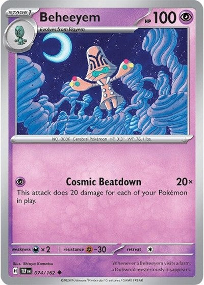 Beheeyem (SV05: Temporal Forces) Light Play Reverse Holofoil