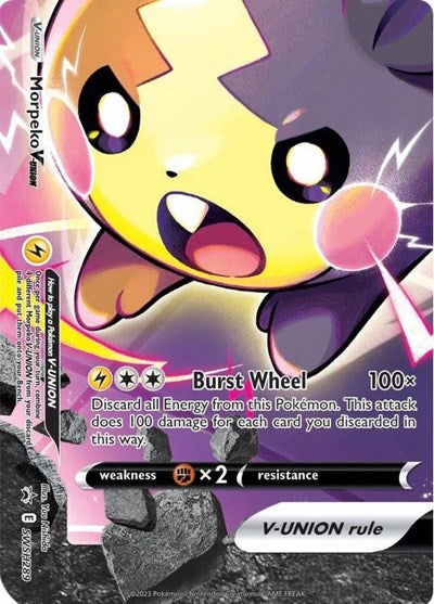 Morpeko V-Union - SWSH289 (SWSH: Sword & Shield Promo Cards) Light Play Holofoil