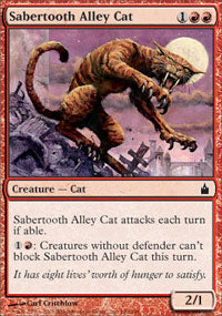Sabertooth Alley Cat (Ravnica) Light Play