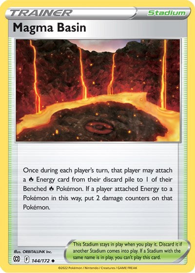 Magma Basin (SWSH09: Brilliant Stars) Light Play Reverse Holofoil