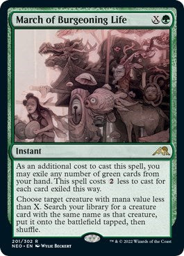 March of Burgeoning Life (Kamigawa: Neon Dynasty) Light Play