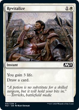 Revitalize (Magic 2021 Core Set) Light Play Foil