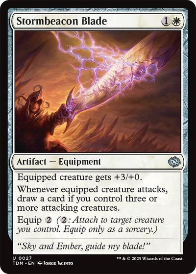 Stormbeacon Blade (Tarkir: Dragonstorm) Light Play