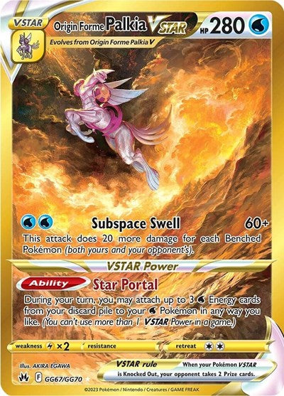 Origin Forme Palkia VSTAR (Secret) (Crown Zenith: Galarian Gallery) Near Mint Holofoil