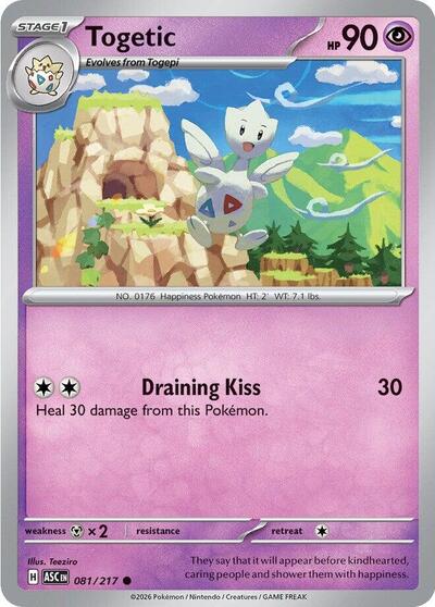 Togetic (ME: Ascended Heroes) Light Play