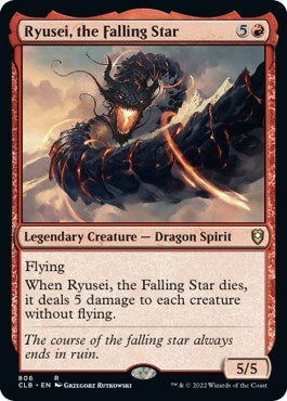 Ryusei, the Falling Star (Commander Legends: Battle for Baldur's Gate) Light Play