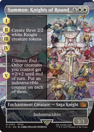 Summon: Knights of Round (Borderless) (Universes Beyond: FINAL FANTASY) Light Play