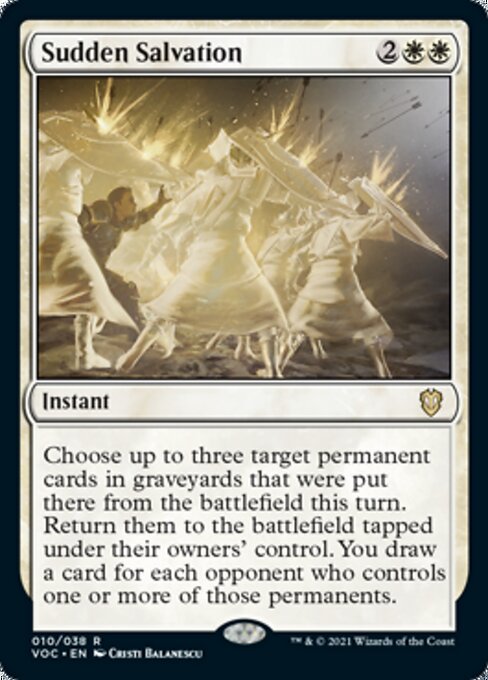 Sudden Salvation (Commander 2021 Crimson Vow) Light Play
