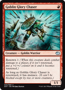 Goblin Glory Chaser (Duel Decks: Merfolk vs Goblins) Light Play