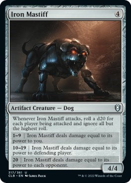Iron Mastiff (Commander Legends: Battle for Baldur's Gate) Light Play