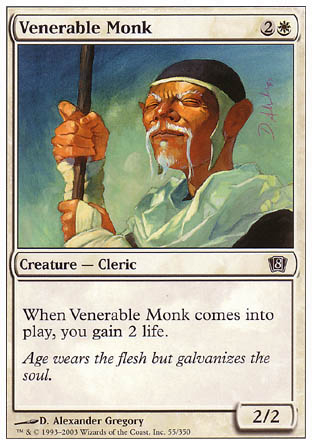 Venerable Monk (8th Edition) Light Play